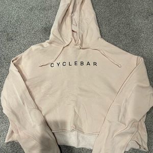 Pale pink Large cropped Cyclebar sweatshirt